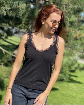 Tílko dámské Twinset černé